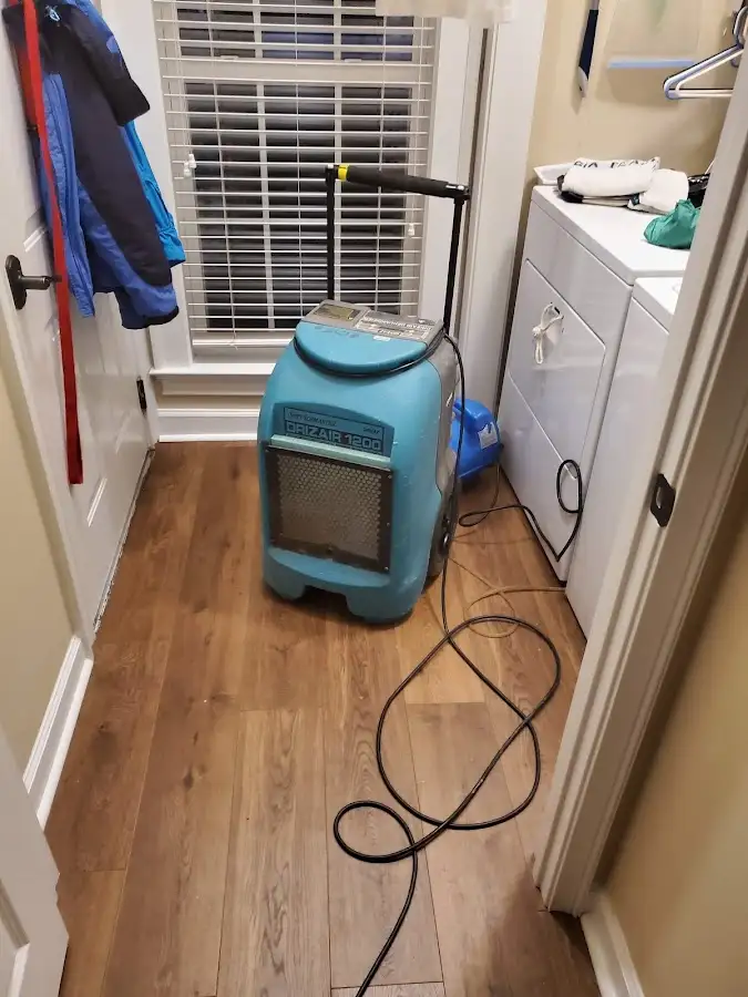 Commercial dehumidifier deployed for Flood Damage Cleanup in Hagerstown